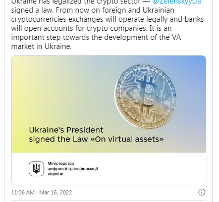 Ukraine setzt die WEF-Agenda um