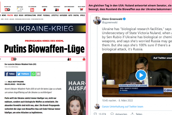 Medien lügen „keine ukrainischen Biowaffen“ – US-Regierung erklärt Besorgnis über ukrainische Biowaffen