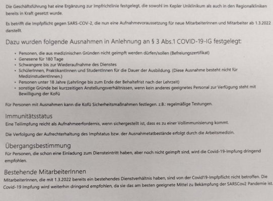 Perfider Grund für Personalmangel: Impfzwang im Gesundheitswesen