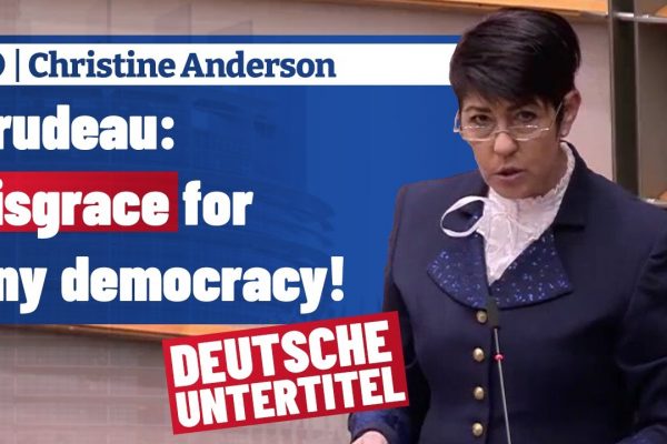 Christine Anderson liest Kanadas Premierminister Trudeau die Leviten Christine Anderson liest Kanadas Premierminister Trudeau die Leviten