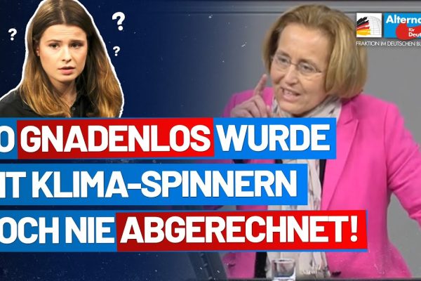 AfD-Abgeordnete Beatrix von Storch rechnet mit Klima-Spinnern ab