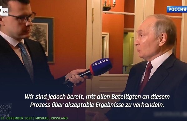 Wladimir Putin: „Wir sind bereit, mit allen Beteiligten zu verhandeln“ Wladimir Putin: „Wir sind bereit, mit allen Beteiligten zu verhandeln“