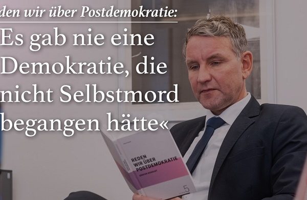 Rezension von Björn Höcke: „Reden wir über Postdemokratie“